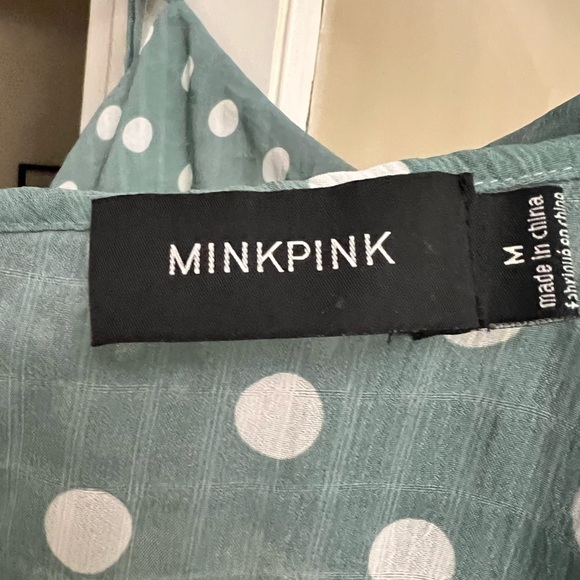 MinkPink Polka Dot Crop Blouse - Picture 5 of 5